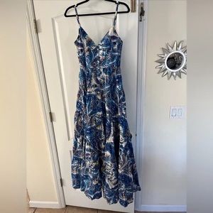 CARA CARA LADIES BLUE TANK TIER MAXI DRESS-S-EUC-GORGEOUS!